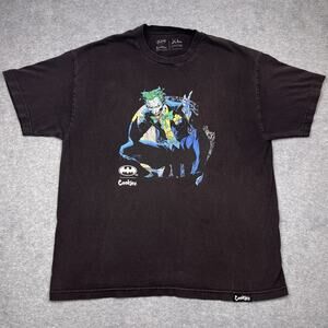 Cookies T-Shirt Men XL Black DC Comics The Joker Graphic Short Sleeve Crew Neck